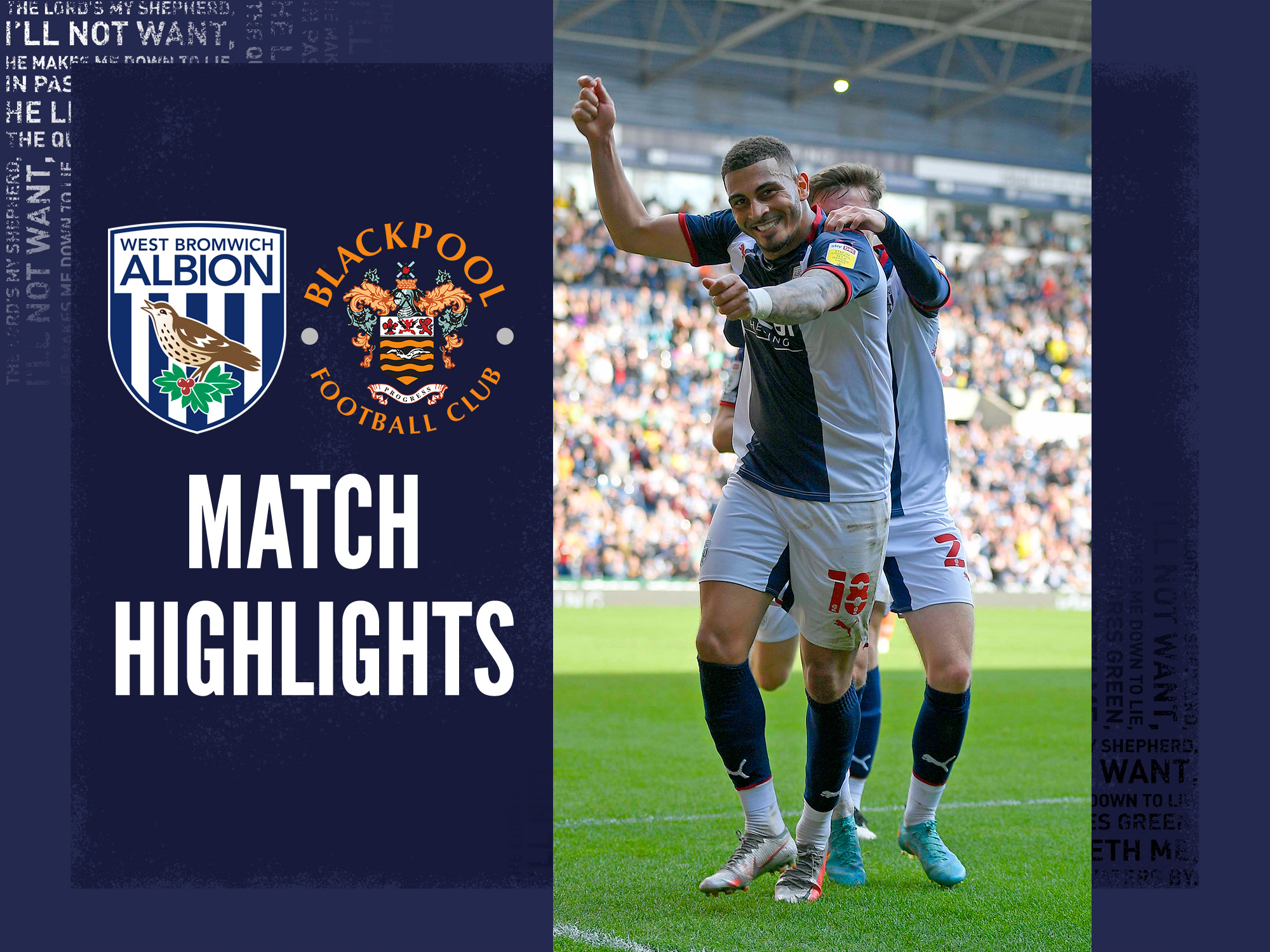 Albion V Blackpool Match Highlights | West Bromwich Albion